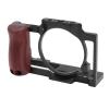 Camera Cage for ZV1 Video Making Camera Rig, with Cold Shoe Mount and 1/4 inch Screw Holes, Aluminum Cage with Non Slip Pad, Lightweight Protective Camera Cage for ZV1 (Black) view 1