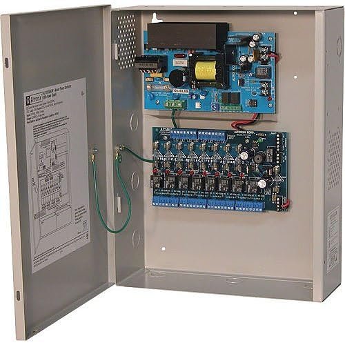AL1012ACM220 Access Power Controller with Power Supply Charger, Fused Relay Outputs, 12VDC at 10A, FAI, 220VAC, BC400 Enclosure