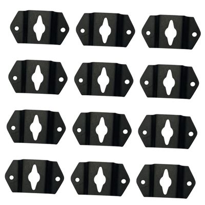 NUOBESTY 20pcs Speaker Hanger Plate Wall Mount Hook for Audio Speakers Iron Hook for Professional Design for Easy Installation