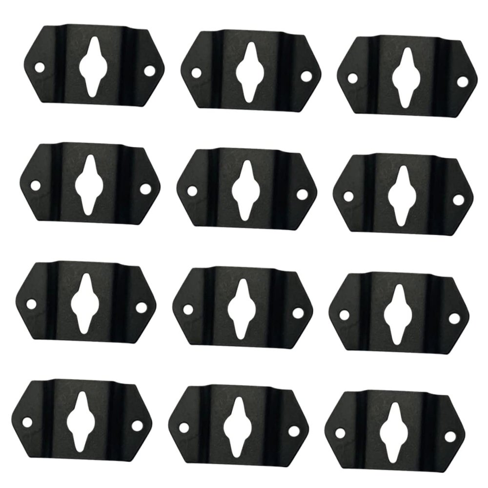 NUOBESTY 20pcs Speaker Hanger Plate Wall Mount Hook for Audio Speakers Iron Hook for Professional Design for Easy Installation