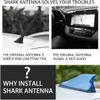 Car Shark Fin Antenna Cover for Chrysler Pacifica Minivan 2016-2019 2020 2021 2022 2023 2024, Antena Aleta Tiburon Techo Antena Roof Aerial Base Replacement Accesorios Coche,Black view 2