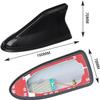 Car Shark Fin Antenna Cover for Chrysler Pacifica Minivan 2016-2019 2020 2021 2022 2023 2024, Antena Aleta Tiburon Techo Antena Roof Aerial Base Replacement Accesorios Coche,Black view 3