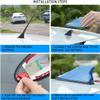Car Shark Fin Antenna Cover for Chrysler Pacifica Minivan 2016-2019 2020 2021 2022 2023 2024, Antena Aleta Tiburon Techo Antena Roof Aerial Base Replacement Accesorios Coche,Black view 4