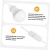 Abaodam 2pcs USB Led Camping Light Bulbs Solar USB Lights for Night Market Portable Lantern Hook Rechargeable for Outdoor Bedroom Garden view 2
