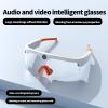 MIUXGIO Smart Glasses with Camera, Video Camera Glasses with TF Card, Recording Glasses for Driving Riding Training VX15 (Black-Frame-White-Lenses) view 3