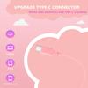 Bywulanda Upgrade USB Type C Kids Headphone for School, 94dB Safe Volume Limited, HD Stereo Sound, Foldable Lightweight On-Ear Headphones for Boys/Girls/Students/Tablet/Travel(Light Pink) view 2