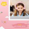 Bywulanda Upgrade USB Type C Kids Headphone for School, 94dB Safe Volume Limited, HD Stereo Sound, Foldable Lightweight On-Ear Headphones for Boys/Girls/Students/Tablet/Travel(Light Pink) view 4