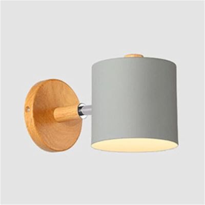 Nordic l Sconces Lighting, Wood l Sconce Reading Lamp, Adjustable l Light E27 Lighting Fixtures for Bedroom Hallway Living Room Restaurant Storage Room Hardwired