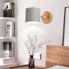 Nordic l Sconces Lighting, Wood l Sconce Reading Lamp, Adjustable l Light E27 Lighting Fixtures for Bedroom Hallway Living Room Restaurant Storage Room Hardwired view 3