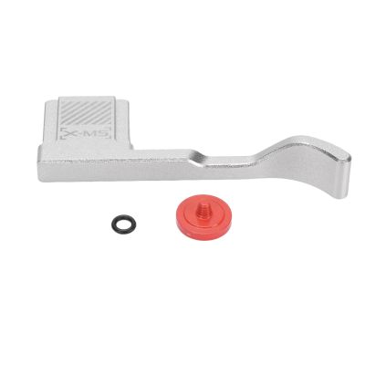 Aluminum Alloy Thumb Up Hand Grip, Anti Slip Lightweight Hand Grip with Shutter Release for X M5 Camera, Photography Accessories (Silver)