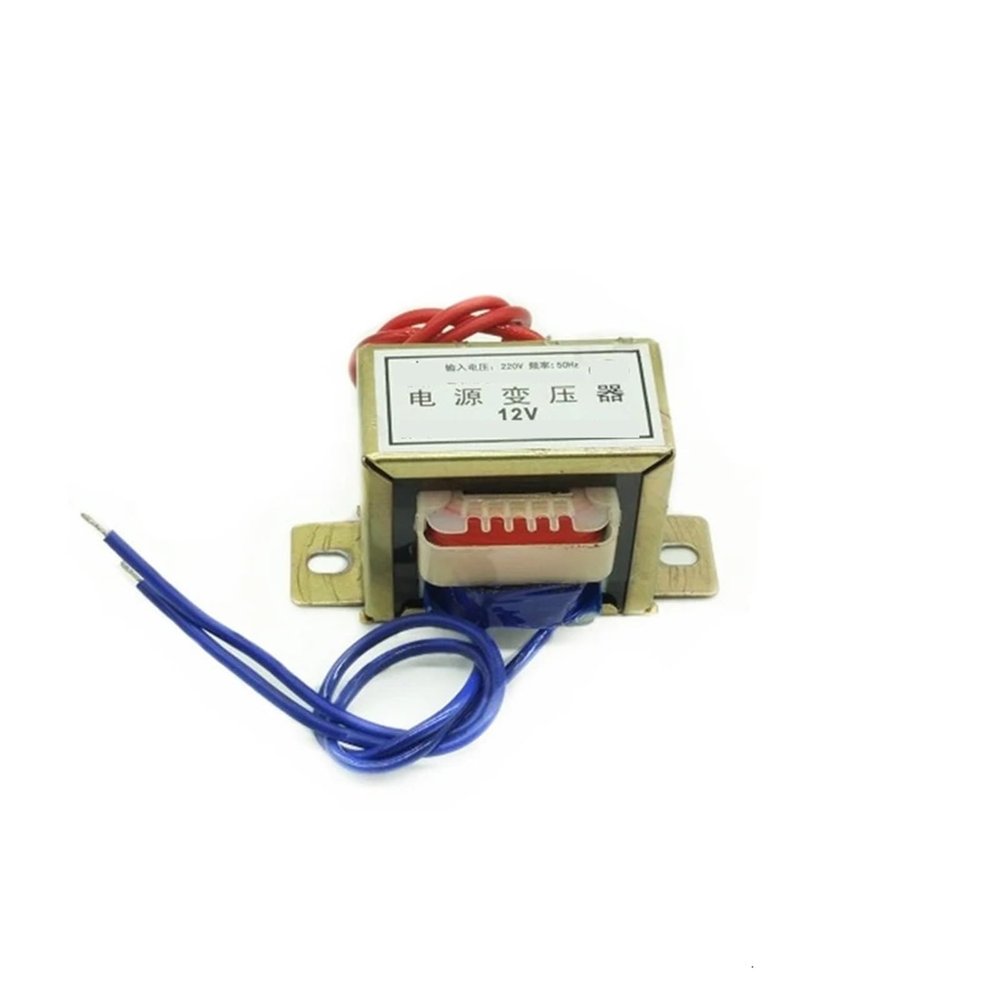 ToolRise EI Power Transformer EI48/ 8W Transformer 220V to AC Single/Double 6V9V12V15V18V24V Copper core DB-8VA Low Frequency Isolation Audio Transformer(220V Single,AC12V)