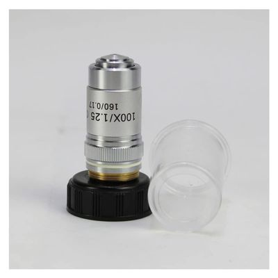 JOEBO Microscope Kit 4X 10X 20X 40X 60X 100X 195 Microscope Objective Lens Achromatic Objective Parts Microscope Lens Adapters(100X)