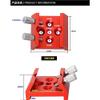 Groove Star Finder Metal Base Dovetail Groove Dovetail Plate 1/4 Thread Astronomical Telescope Accessory(Red) view 2