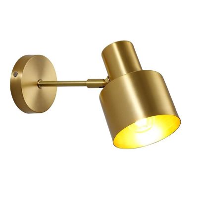 Adjust l Mount Reading Light d Modern l Sconce Brushed Brass Finish, Rotatable Indoor l Lamp E27 Hardwired Metal l Sconces for Bedroom Living Room Bathroom Hallway