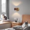Wooden LED l Sconce Rotatable l Lamp nut l Mounted Reading Light, 10W Brass l Light Study Room Wood l Sconce, l Lighting Fixtures for Reading view 2