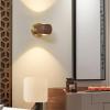 Wooden LED l Sconce Rotatable l Lamp nut l Mounted Reading Light, 10W Brass l Light Study Room Wood l Sconce, l Lighting Fixtures for Reading view 3