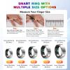 2025 Smart Ring with Air Gesture Control,Heart Rate&Sleep Monitor -Stylish Fitness Ring for Men&Women,IP68 Waterproof,Activity Tracker Records Steps Distance,Compatible with Android&iOS (Silver, 9#) view 2