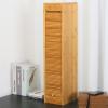 CD Storage Holder, 40-Slot Natural Bamboo CD & DVD Storage Rack with Copper Handle, Desktop CD Organizer Box DVD Display Shelf for Home Office, 6.1 X 7.5 X 26.8 Inch view 1