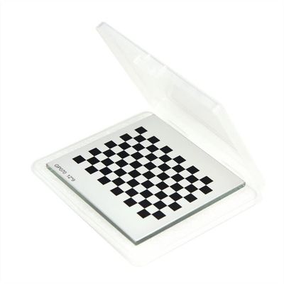 JOEBO Microscope Kit 12x9 Optical Optics Correction Board Alumina Checkboard Calibration Target Plate Diffuse Reflect Opacity Grid Microscope Lens Adapters(100x100mm)