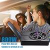 800W 10" Slim Under Seat Car Subwoofer, Car Audio Subwoofers Built-in Amplifier, Powered Truck Subwoofer with Blue LED Ambient Light, New Upgraded Deep Bass for Compact Car/Truck Audio System view 3