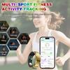 2025 Smart Ring with Air Gesture Control,Heart Rate&Sleep Monitor -Stylish Fitness Ring for Men&Women,IP68 Waterproof,Activity Tracker Records Steps Distance,Compatible with Android&iOS (Gold, 9#) view 4