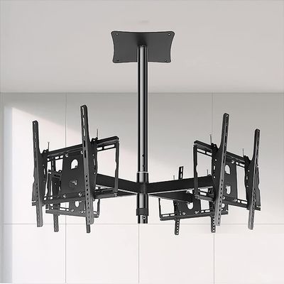 KYTGFH Four Sided Ceiling TV Mount Bracket,Tilt and Rotatable,Fit Most 32-55 Inch LCD Flat Screen and Curved TVs,Up to 330 Lbs TV Mount