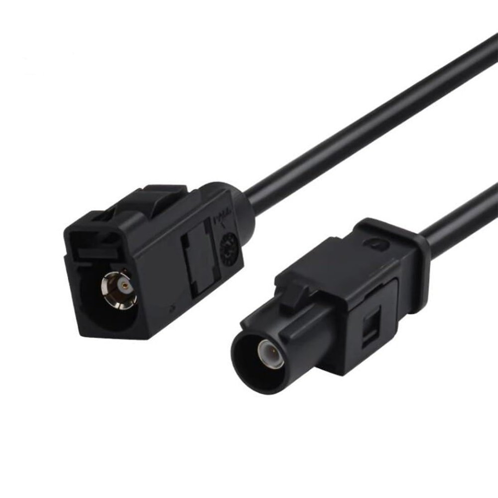 Connector 1PC Fakra Male Plug to Female Connector A/B/C/D/E/F/G/H/I/K/Z Pigtail Cable RG174 15CM for gp/s TV Black/White(Fakra A-JK,100CM)