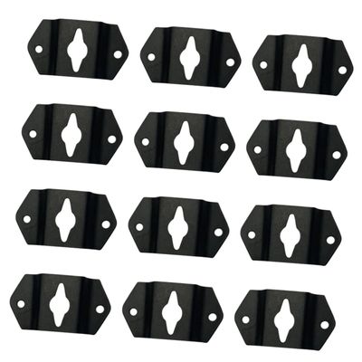 jojofuny 20pcs Speaker Hanger Plates Iron Wall Mount Hooks for Surround Speakers Artwork and Clocks Easy Install Hanger Accessories for Home Audio and Decor