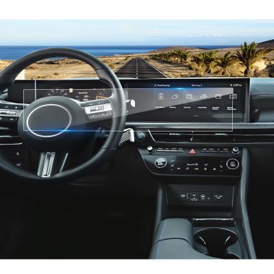 Coleya 2024 2025 2026 Sonata Screen Protector for Hyundai Sonata (Dual 12.3Inch Display) (S/SEL/SEL Sport/N Line/Blue/Limited), 9H Tempered Glass 2026 2025 Sonata Hybrid Accessories HD Transparent
