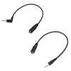 YWZBQL Wen ST 2.5mm Male to 3.5mm Female Stereo Cable Gold Plated Aux Extension Cable for Headphone 20cm/7.9''(A) view 2