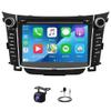 9" Double Din Car Radio for Hyundai I30 GD 2012 2013 2014 2015 2016 2017, 4+64G Touchscreen Car Stereo with Wireless Carplay Android Auto FM Radio GPS Bluetooth AHD Backupcamera&MIC Split Screen view 3