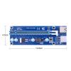 100PCS VER 006C PCI-E Riser Card PCIE 1x to 16x Extender Adapter 100CM 60CM USB 3.0 Cable SATA to 6Pin Power Cord for GPU(0.6M) view 3