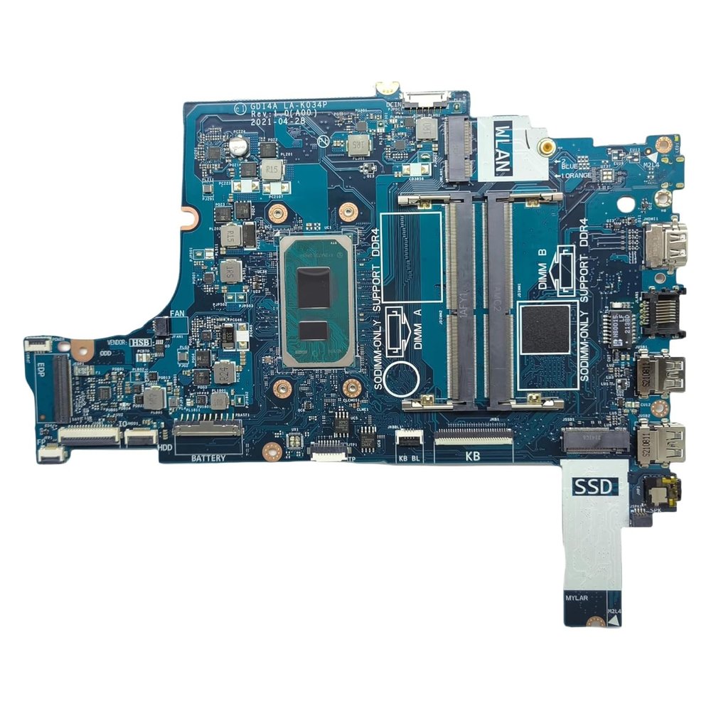 0FVP0F FVP0F Replacement for Dell Vostro 3400 Laptop Motherboard GDI4A LA-K034P System Board CPU Mainboard Gold 7505 Processor