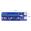 10PCS VER009S PCI-E Riser Card PCIE 1X to 16X Extender with LED Indicator + 0.6M USB 3.0 Cable / 6Pin Power Cord view 2
