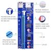 10PCS VER009S PCI-E Riser Card PCIE 1X to 16X Extender with LED Indicator + 0.6M USB 3.0 Cable / 6Pin Power Cord view 3