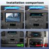 10.1'' Double Din Upgrade Radio for Chevy Express Van 2008 2009 2010 2011, Touchscreen for Express Van with Wireless Carplay Android Auto GPS WiFi Bluetooth DSP SWC Mirrorlink Mic Backup Camera view 2