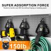 Extension Cord Holder Organizer 3 in 1 Multifunction, 4 PCS Heavy Duty Storage Straps with Carrying Handle and Grommet Fit Extension Cords, Cables, Ropes, Garden Water Hoses Carrying and Hanging view 3