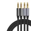 bodateng 3.5mm to 3.5 mm Aux Cable TRS TRRS for Mobile Headphones Car HiFi Music Stereo Sound Ja-ck Auxiliary Audio Cord 1m 2m Long(TRRS Black,1m) view 2