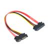 KAPPDE 30CM 50CM 7+15 22Pin Male to Female Serial ATA Data Power Cable 22 Pin SATA Extension Cord for 2.5'' 3.5'' HDD SSD(0.5M) view 3