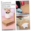 BESPORTBLE 100pcs Kraft Paper Cd Bag Envelopes Handles Legal Brown Paper Sleeves for Cd Dvd Storage Folder for Holiday Envelopes view 3