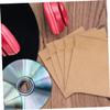 BESPORTBLE 100pcs Kraft Paper Cd Bag Envelopes Handles Legal Brown Paper Sleeves for Cd Dvd Storage Folder for Holiday Envelopes view 4