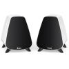 AORS AS31 Active Bookshelf Speakers Bluetooth 5.3, 2-Way Stereo PC Desktop 80W RMS/3-inch Bass/Midrange/RCA and Fiber Optic Inputs, Wooden Compact High-Power Speakers - Matte Skin White view 1