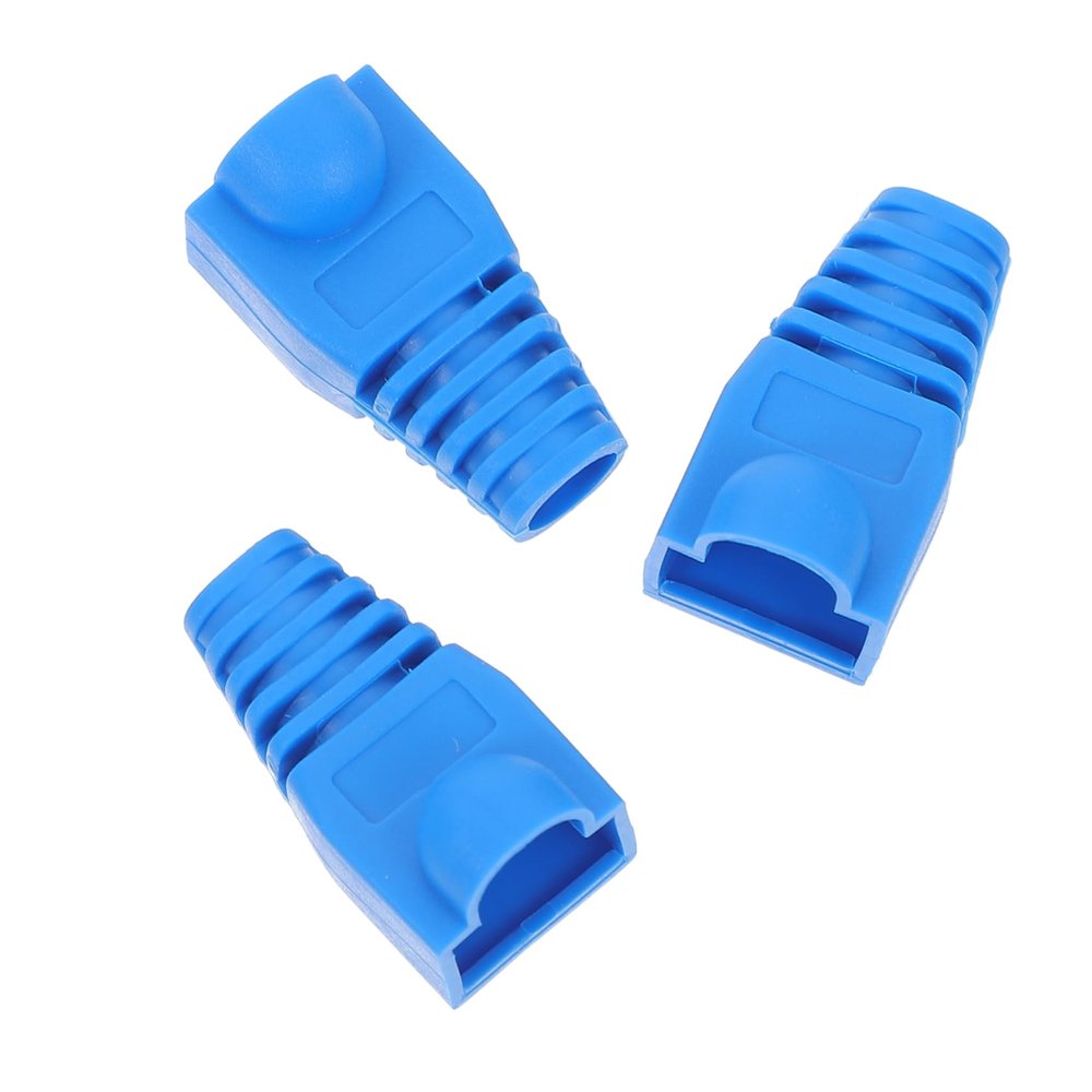 Housoutil 100pcs Ethernet Cable Protective Boots Caps Bend Network Covers for Connector Accessories for Enhanced Durability and Reliability