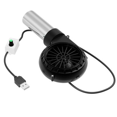 LFRXION Air Blowser,USB5V BBQ Blower with USB Cable Handheld Fan Cooking Bellows Tool for Outdoor Cooking and Camping BBQ Fan