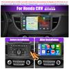 10 Inch Android 13 Car Stereo for Honda CRV 2012-2016 IPS Touch Screen Double Din Car Audio Receiver w/Wireless Carplay & Android Auto GPS Navigation WiFi SWC BT Mirror Link Backup Camera Mic, 2+32G view 3