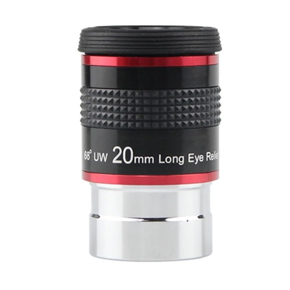 1.25 Inches 68 Degree 20mm Wide Angle Eyepiece Long Relief Multi-Coated Astronomical Telescope Accessories