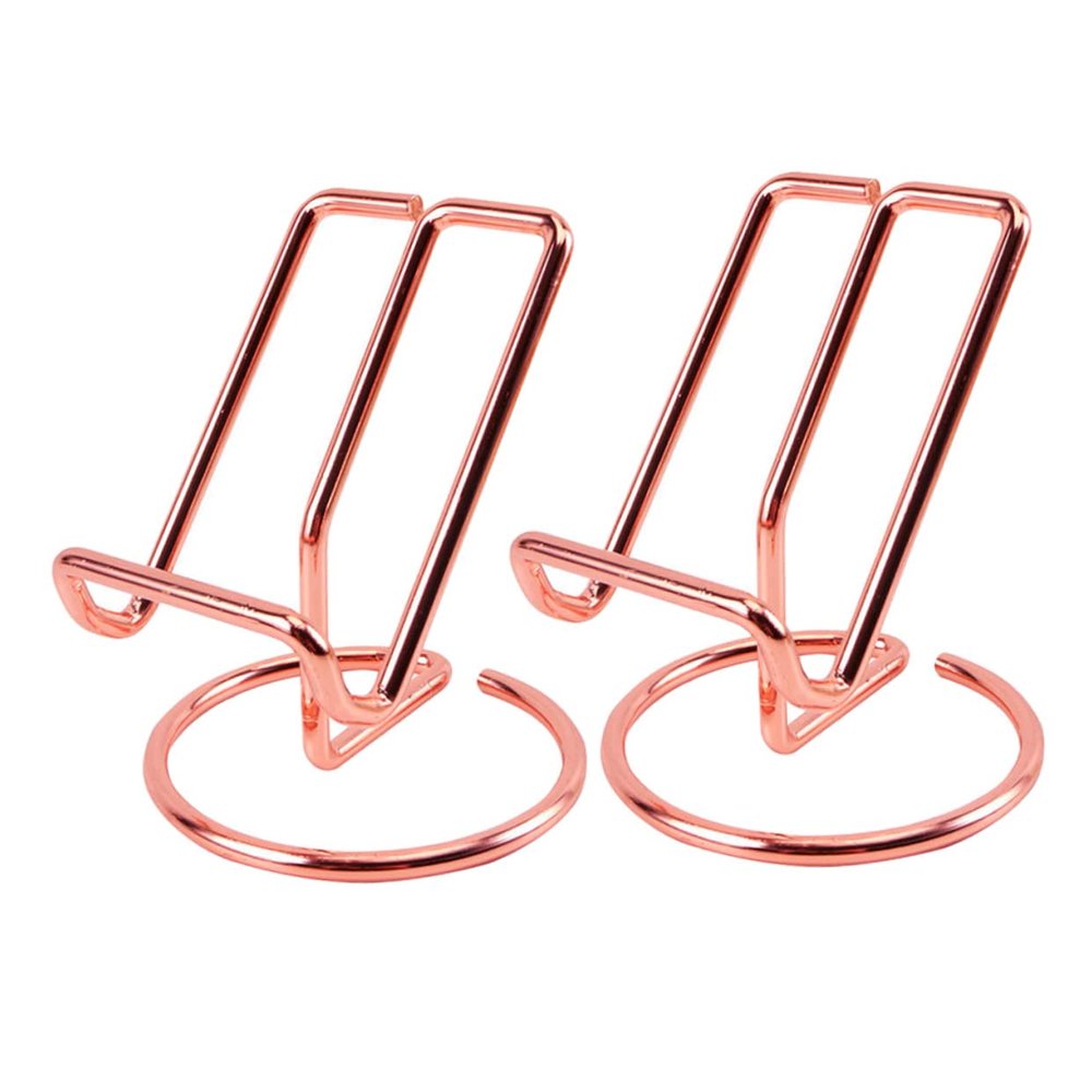 1set Wrought Iron Tablet Stands Stylish Phone Holders for Easy Viewing Home Offices Finish Design for Stability and Convenience