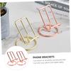 1set Wrought Iron Tablet Stands Stylish Phone Holders for Easy Viewing Home Offices Finish Design for Stability and Convenience view 2