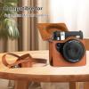 Mtlavishness Portable Instant Camera Bag Retro Style PU Leather Carrying Case for Mini 99 with Adjustable Shoulder Strap Comfortable Hassle Transportation Lightweight Water (Brown) view 4