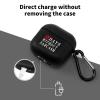 0 Days Without Sarcasm 2 Headphone Cases Cover for Compatible with Airpod 4 Case with Hanging Buckle Black view 3